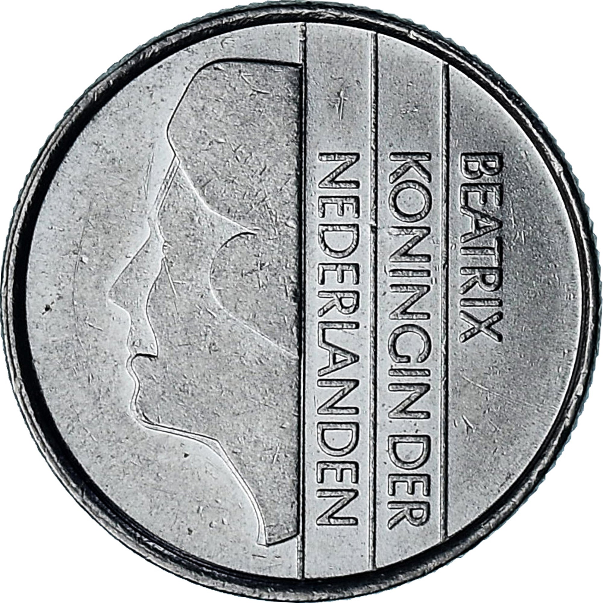 Netherlands, Beatrix, 25 Cents, 1984, Nickel, EF(40-45), KM:204