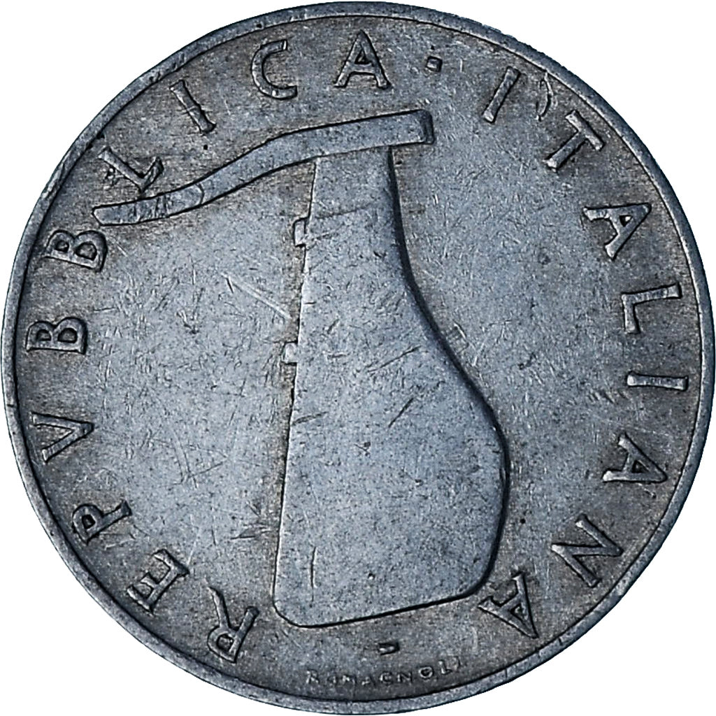 Itália, 5 Lire, 1953, Rome, Alumínio, EF(40-45), KM:92