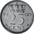 Niederlande, Juliana, 25 Cents, 1960, Nickel, SS+, KM:183