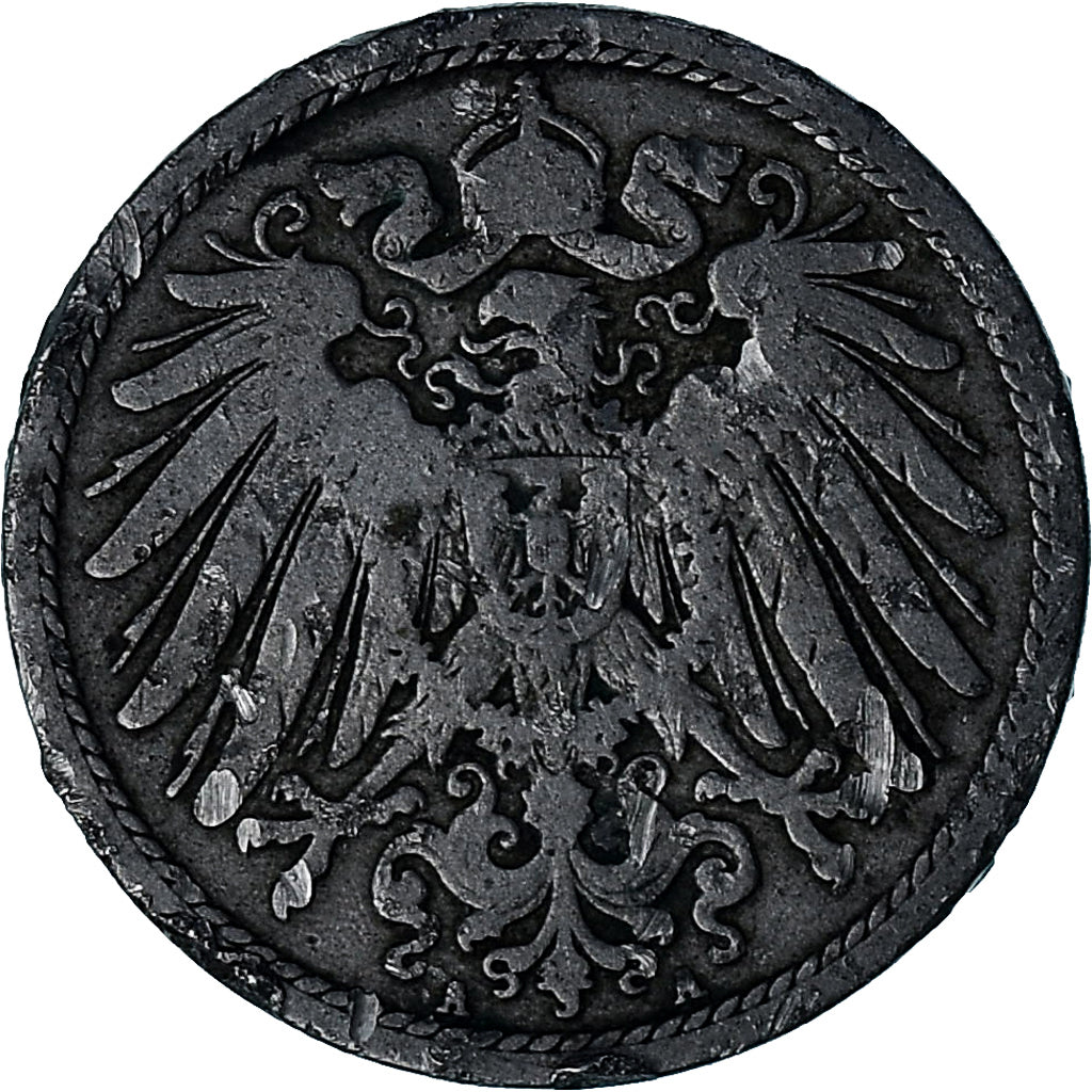 NIEMCY - IMPERIUM, Wilhelm II, 10 Pfennig, 1893, Berlin, Miedź-Nikiel