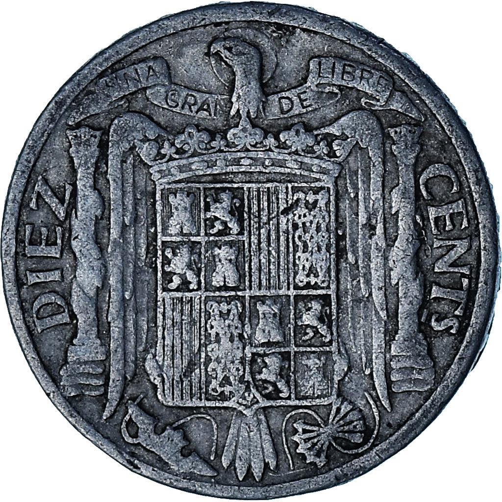 Spanien, 10 Centimos, 1941, Aluminium, SS, KM:766