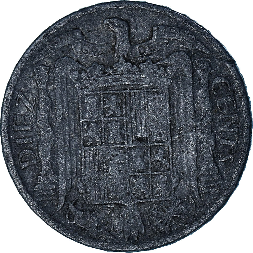 Espagne, 10 Centimos, 1953, Aluminium, TB, KM:766