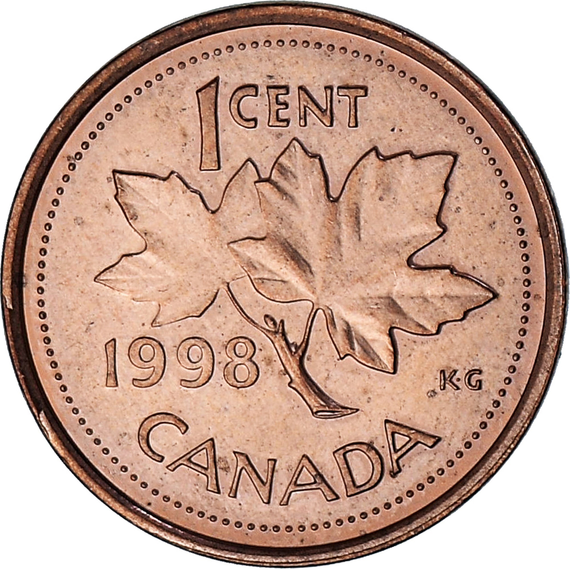 Canada, Elizabeth II, Cent, 1998, Royal Canadian Mint, Miedź platerowana