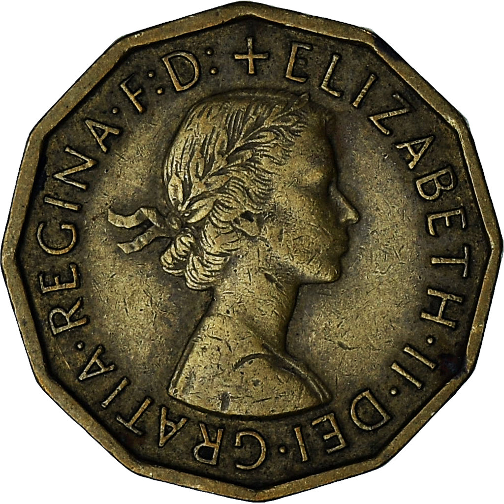 Grande-Bretagne, Elizabeth II, 3 Pence, 1962, Nickel-Cuivre, TTB+, KM:900