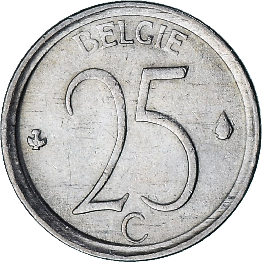 Belgien, 25 Centimes, 1968, Brussels, Kupfer-Nickel, SS+, KM:154.1