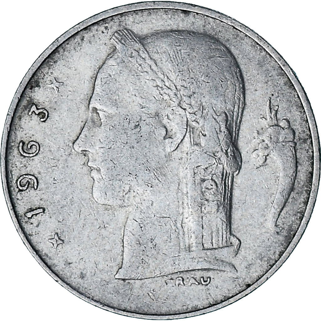 België, Franc, 1963, Cupro-nikkel, ZF, KM:143.1