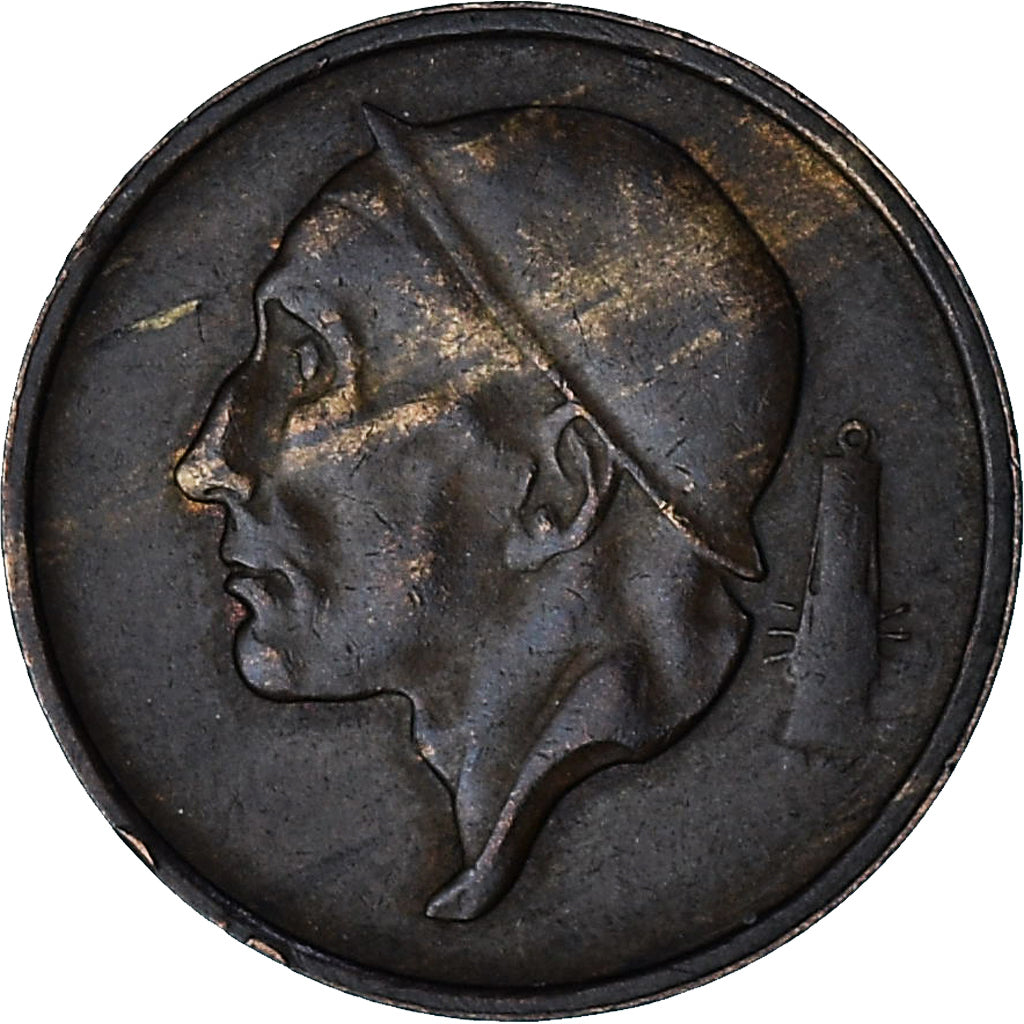 België, Baudouin I, 50 Centimes, 1962, Bronzen, ZF, KM:148.1