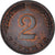 Federale Duitse Republiek, 2 Pfennig, 1968, Munich, Bronzen, ZF, KM:106