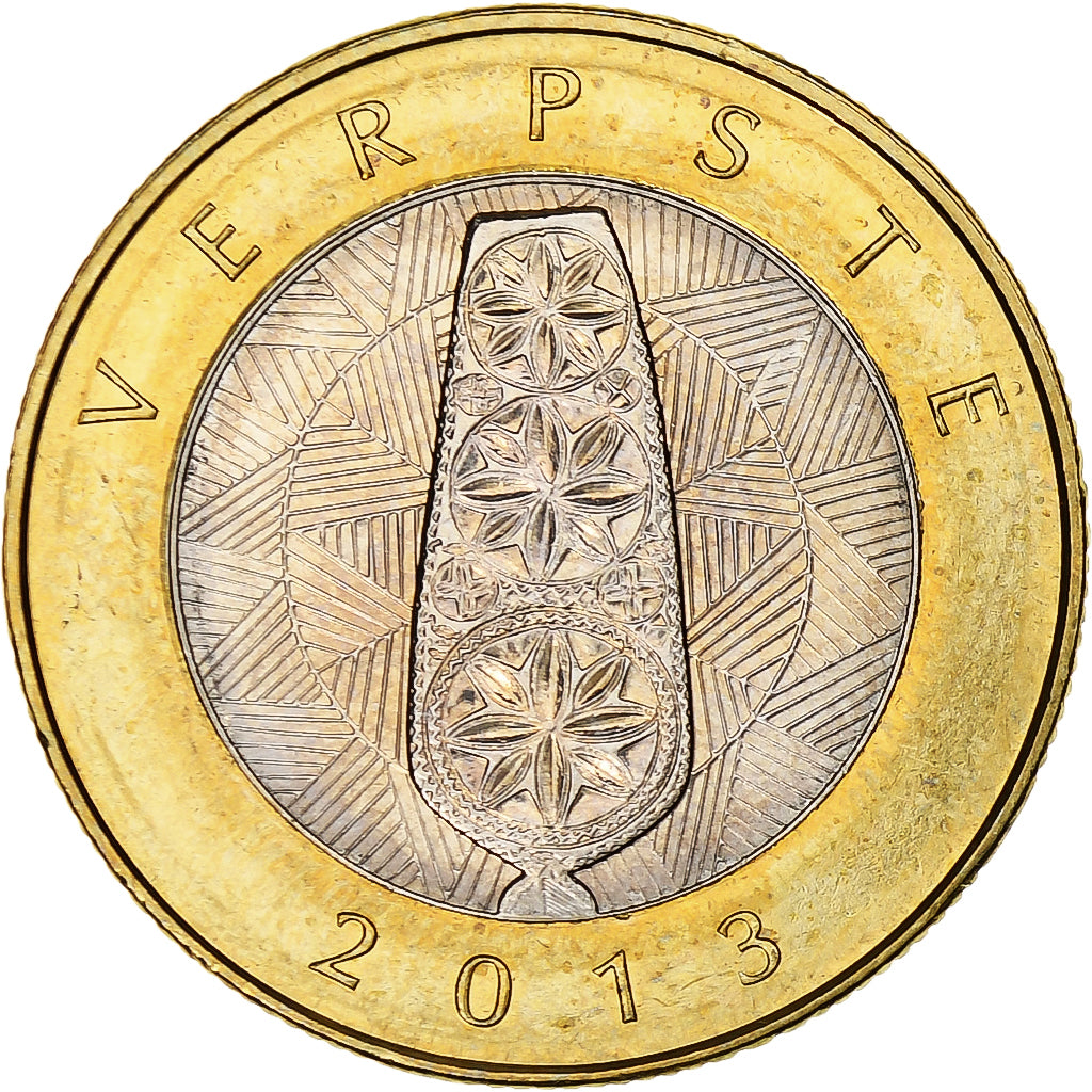 Litwa, 2 Litai, 2013, Verpste, Bimetaliczny, MS(63), KM:112