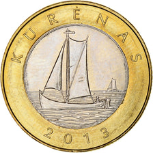 Lithuania, 2 Litai, 2013, kurenas, Bi-Metallic, MS(63), KM:112