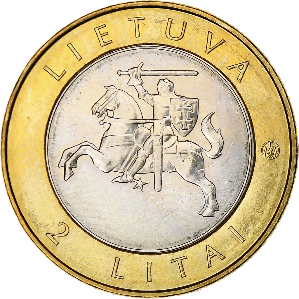 Lithuania, 2 Litai, 2013, kurenas, Bi-Metallic, MS(63), KM:112