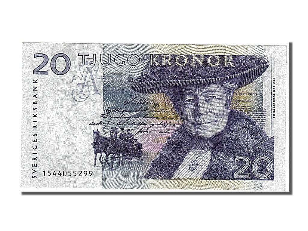 Sweden, 20 Kronor, 1991, KM #61a, AU(55-58)