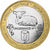 Chade, 4500 CFA Francs-3 Africa, 2005, Bimetálico, MS(63)