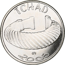 Chad, 1500 CFA Francs-1 Africa, 2005, Nickel Plated Iron, MS(63), KM:19