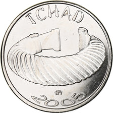 Chad, 1500 CFA Francs-1 Africa, 2005, Nickel Plated Iron, MS(63), KM:19