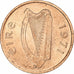 REPUBLIEK IERLAND, 1/2 Penny, 1971, Bronzen, UNC-, KM:19