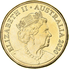 Australia, Dollar, Qantas, 2020, Bronze-Aluminium, MS(63)