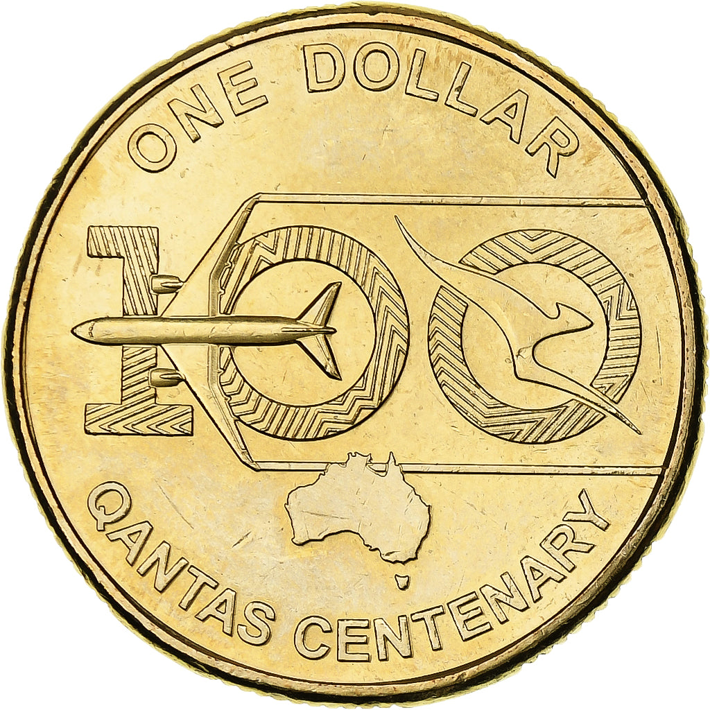 Australia, Dollar, Qantas, 2020, Bronze-Aluminium, MS(63)