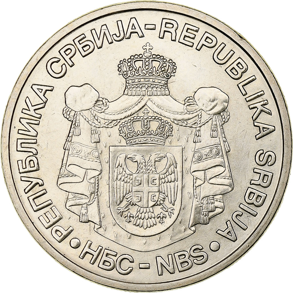 Serbia, 20 Dinara, 2010, Copper-Nickel-Zinc, MS(63)