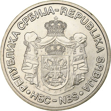 Serbia, 20 Dinara, 2010, Copper-Nickel-Zinc, MS(63)