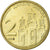 Serbia, 2 Dinara, 2007, Nickel-brass, MS(63), KM:46