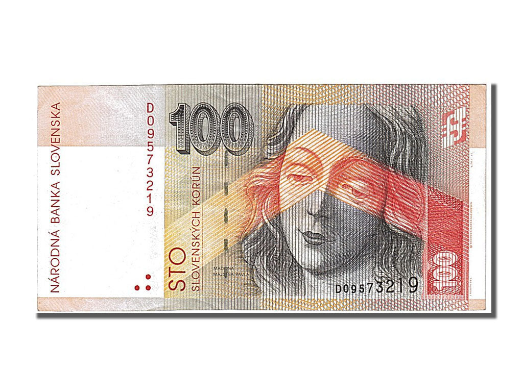Slovakia, 100 Korun, 1993, KM #22a, 1993-09-01, AU(55-58), D