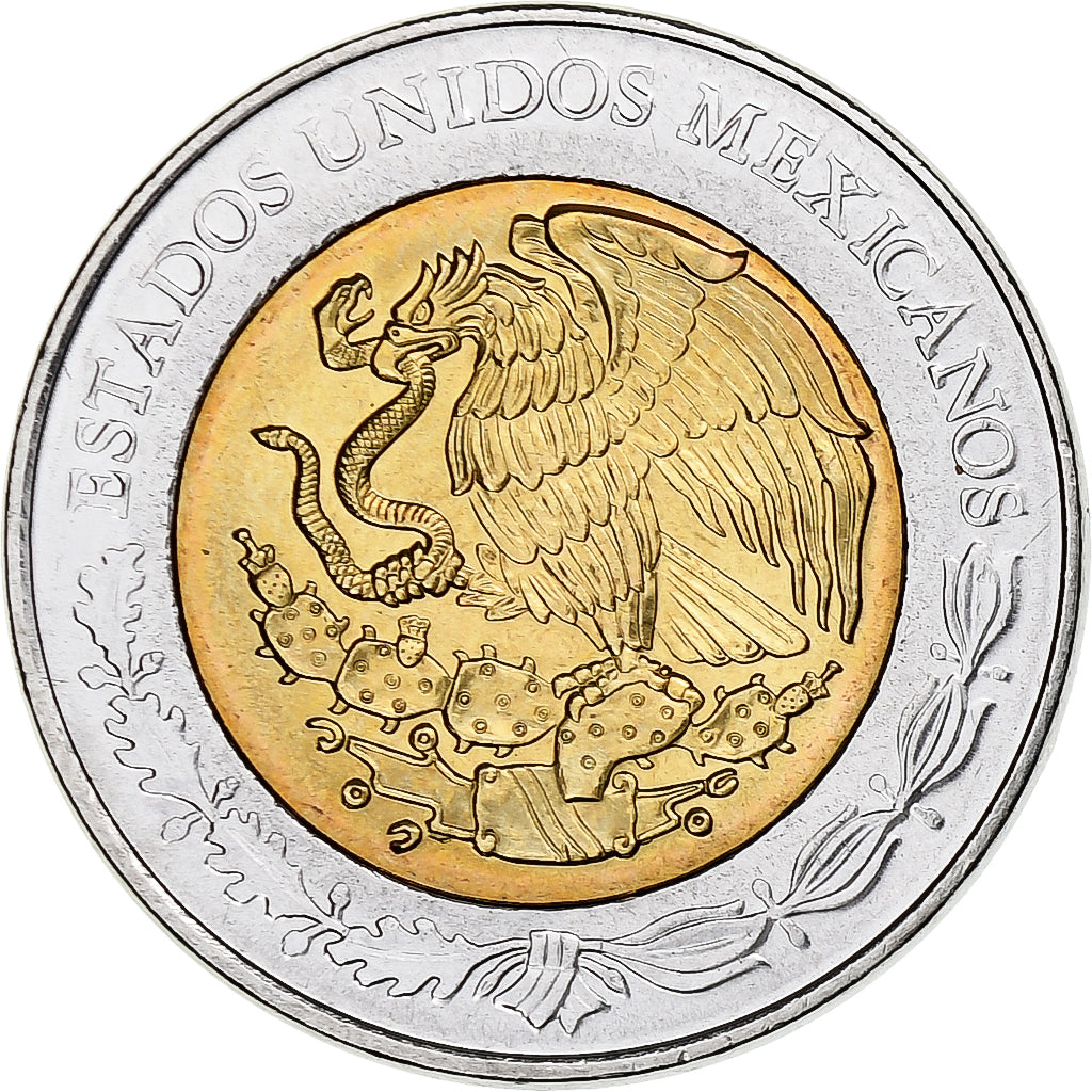 Mexico, 5 Pesos, Centenaire de la Révolution, 2008, Mexico City, Bimetaliczny