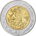 Mexico, 5 Pesos, Centenaire de la Révolution, 2010, Mexico City, Bi-Metallic
