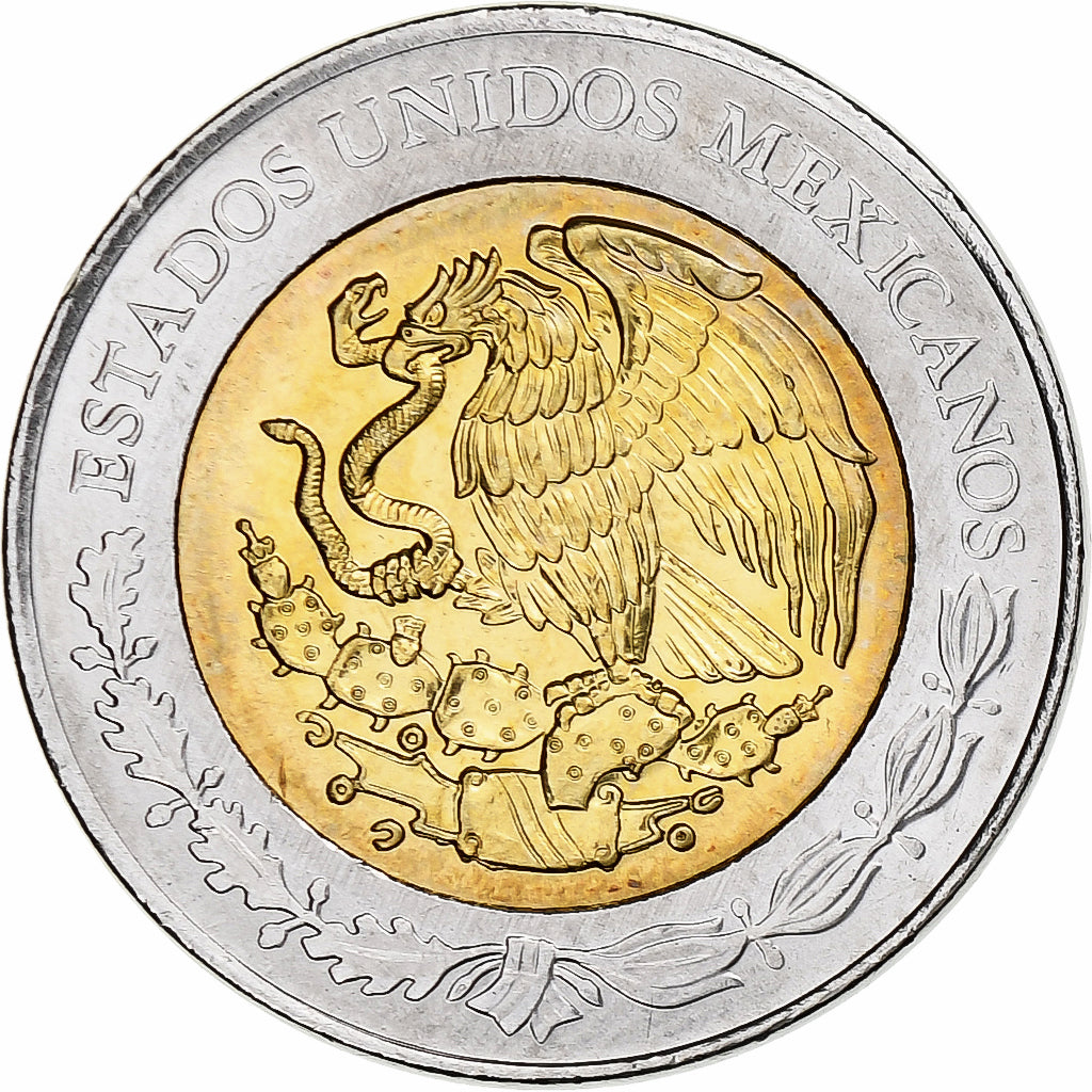 Mexico, 5 Pesos, Jose Maria Morelos, 2010, Mexico City, Bimetaliczny, MS(63)