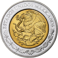 México, 5 Pesos, Jose Maria Cos, 2009, Mexico City, Bimetálico, SC, KM:908