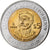 México, 5 Pesos, Otilio Montano, 2009, Mexico City, Bimetálico, MS(63), KM:917