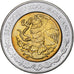 México, 5 Pesos, Heriberto Jara, 2008, Mexico City, Bimetálico, SC, KM:901