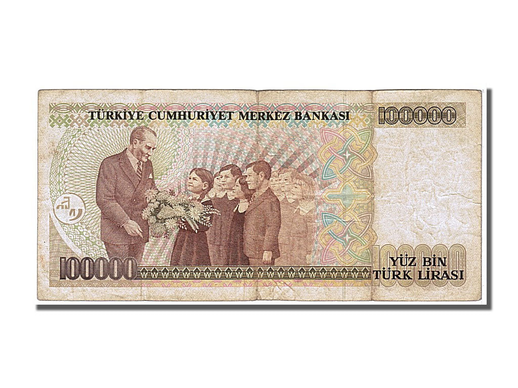 Turkey, 100,000 Lira, 1970, KM #205, EF(40-45), C