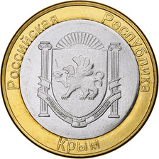 Ukraine, 100 Rubles, Unofficial, 2014, Russian Crimea, Bi-Metallic, MS(63)