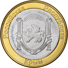 Ukraine, 100 Rubles, Unofficial, 2014, Russian Crimea, Bi-Metallic, MS(63)
