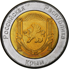 Ukraine, 250 Rubles, Unofficial, 2014, Russian Crimea, Bi-Metallic, MS(63)