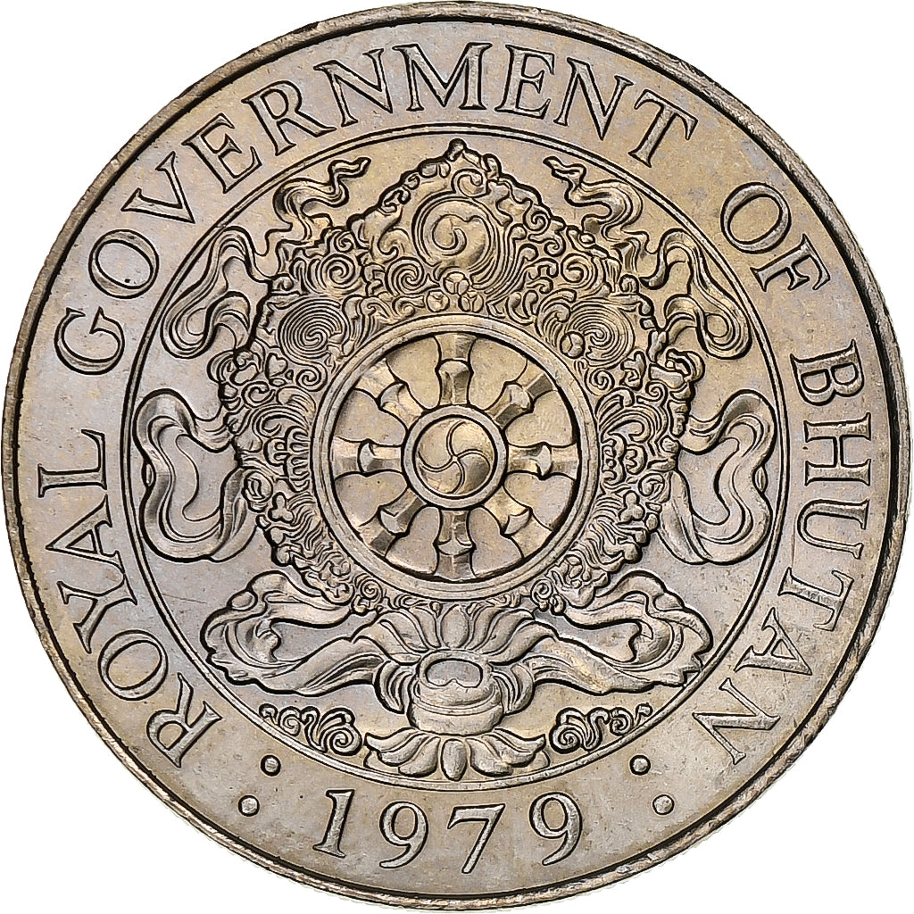 Bhutan, Ngultrum, 1979, Copper-nickel, MS(63), KM:49