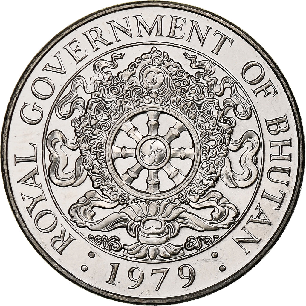 Bhutan, Ngultrum, 1979, Copper-nickel, MS(63), KM:49