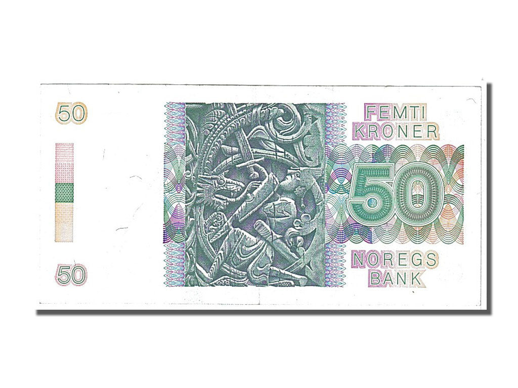 Norway, 50 Kroner, 1986, KM #42c, AU(50-53), VI