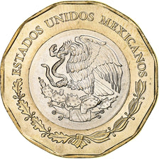 Mexico, 20 Pesos, Bicentenary of the navy, 2021, Bi-Metallic, MS(63)