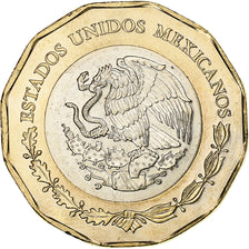 Messico, 20 Pesos, Bicentenary of the navy, 2021, Bi-metallico, SPL-