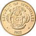 Seicheles, Cent, 2022, Aço Cromado a Bronze, MS(63)