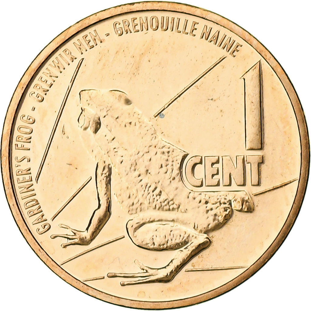 Seychelles, Cent, 2022, Bronze Plated Steel, UNZ