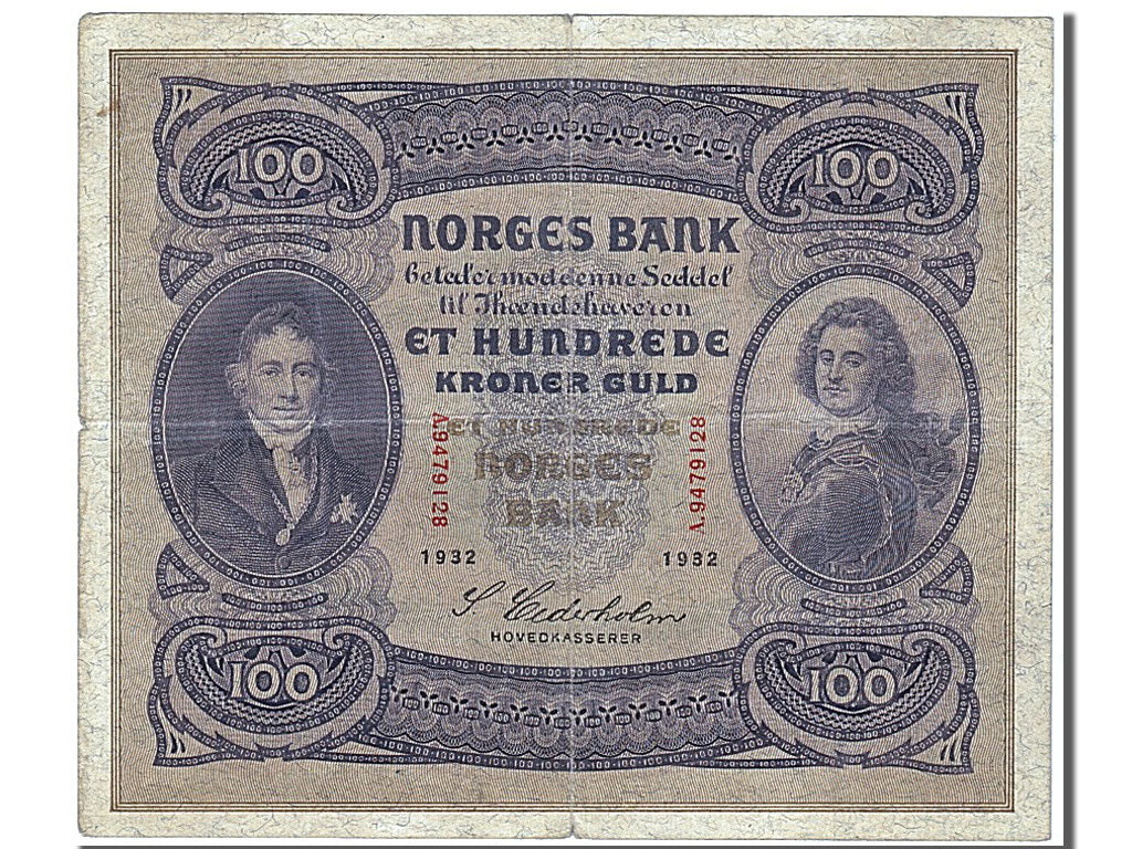 Norvège, 100 Kroner type 1901
