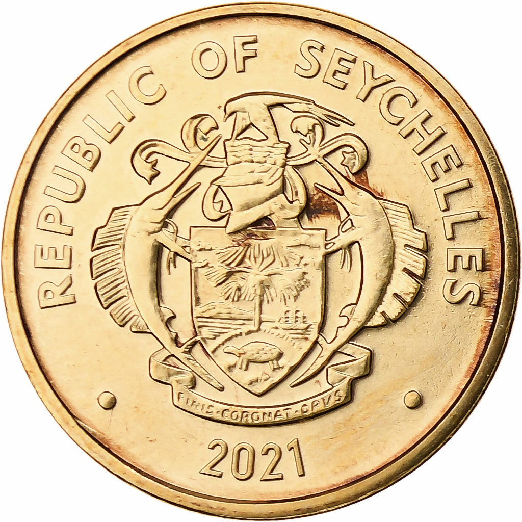 Seychelles, 5 Cents, 2021, Bronze Plated Steel, SPL