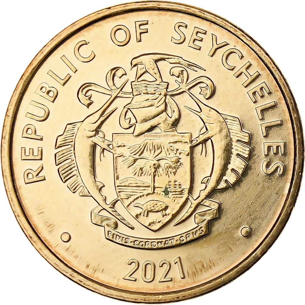 Seychelles, 10 Cents, 2021, Bronze Plated Steel, MS(63)