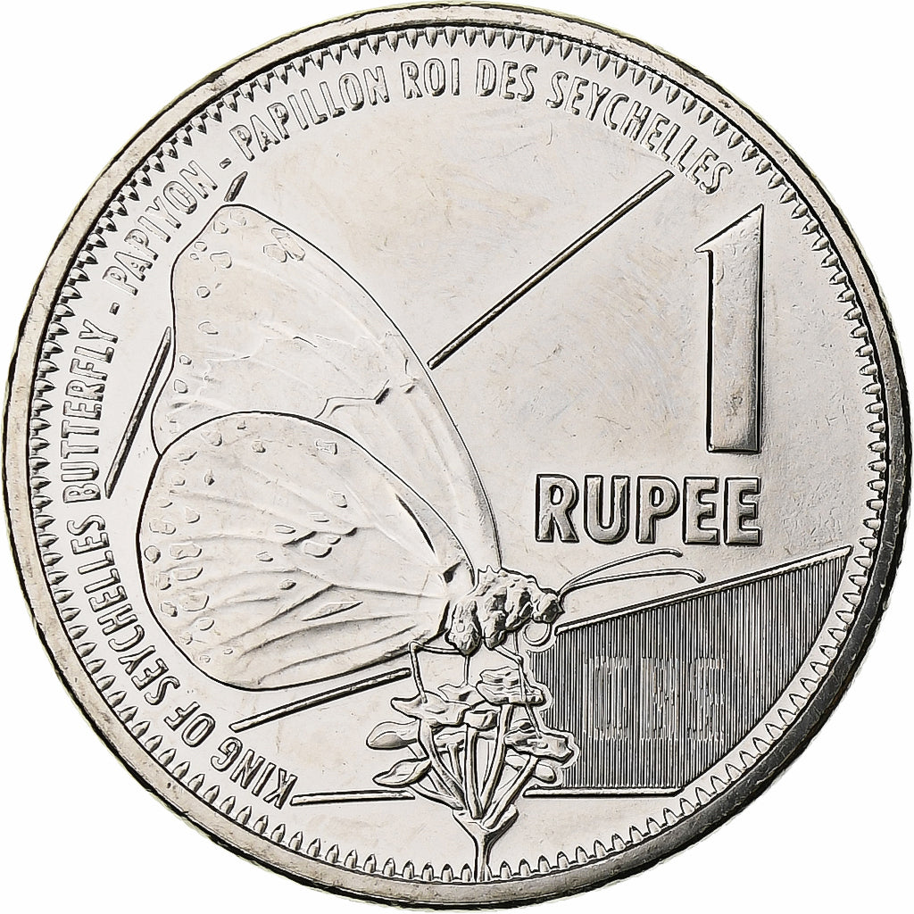 Seychelles, Rupee, 2021, Acciaio placcato nichel, SPL