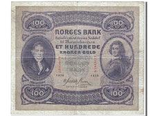 Billete, 100 Kroner, 1936, Noruega, EBC