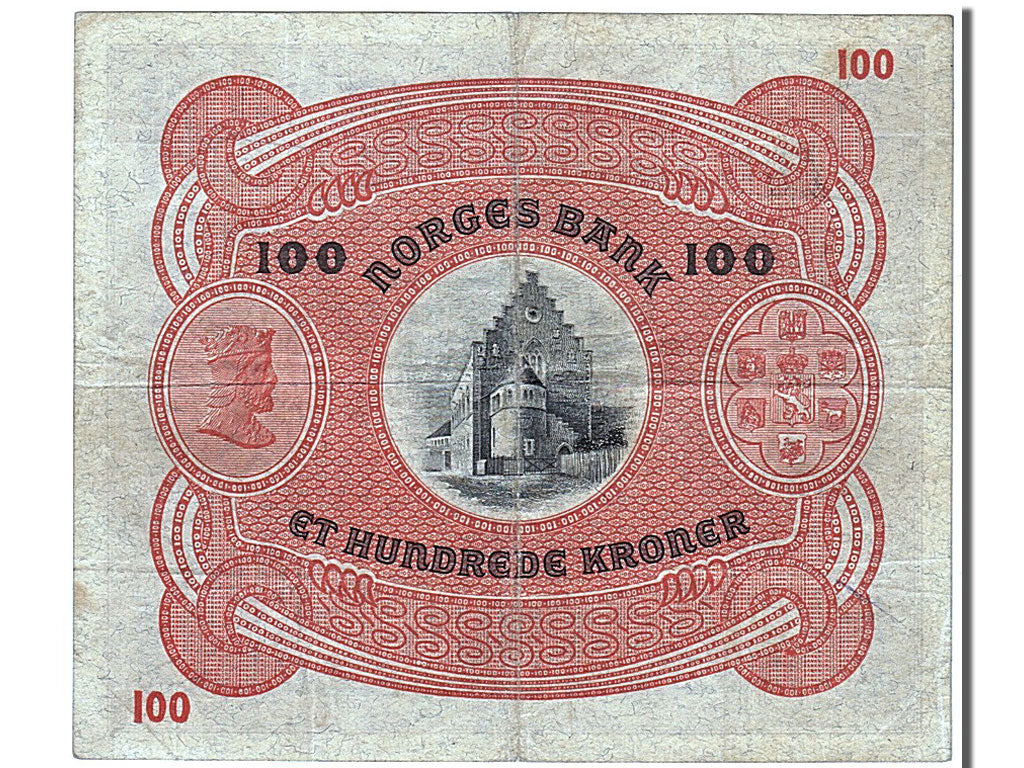 Banknote, Norway, 100 Kroner, 1936, AU(55-58)