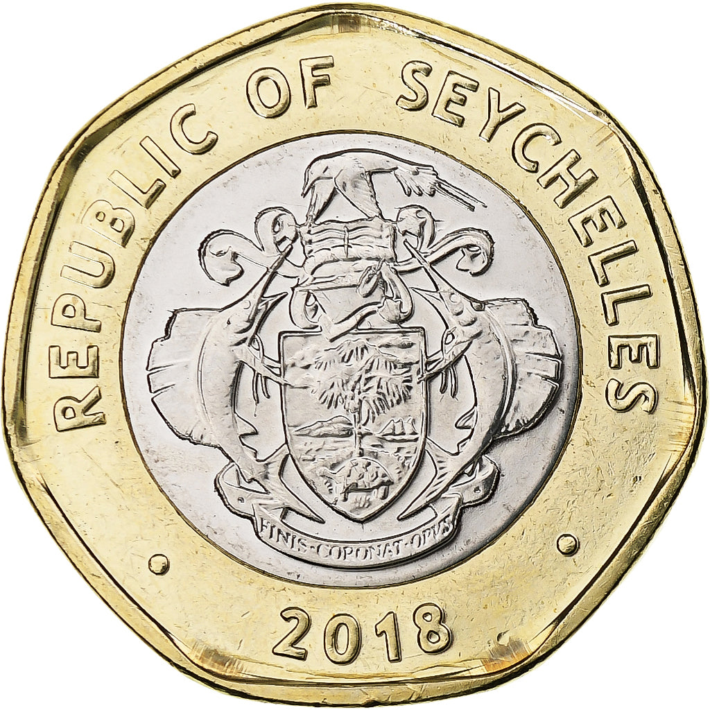 Seychelles, 10 Rupees, 2018, Bi-Metallic, MS(63)